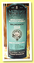 Balmenach 8 yo 2008/2017 (46%, Murray McDavid, Benchmark, bourbon hogshead, cask #150012, 319 bottles)