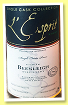 Beenleigh 3 yo (78%, L’Esprit, Australia, 2018) Beenleigh 3 yo (78%, L’Esprit, Australia, 2018)