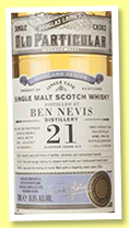 Ben Nevis 21 yo 1996/2017 (49.8%, Douglas Laing, Old Particular, refill butt, cask #11767, 583 bottles) Ben Nevis 21 yo 1996/2017 (49.8%, Douglas Laing, Old Particular, refill butt, cask #11767, 583 bottles)