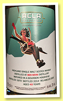 Ben Nevis 43 yo 1970/2014-2018 (44.7%, Acla Selection, bourbon hogshead, 35cl) Ben Nevis 43 yo 1970/2014-2018 (44.7%, Acla Selection, bourbon hogshead, 35cl)