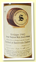 Benrinnes 15 yo 1982/1998 (43%, Signatory Vintage, sherry, cask #3225, 650 bottles) Benrinnes 15 yo 1982/1998 (43%, Signatory Vintage, sherry, cask #3225, 650 bottles)
