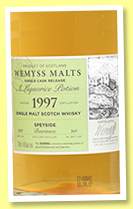 Benrinnes 1997/2017 ‘A Liquorice Potion’ (46%, Wemyss Malts, barrel, 265 bottles) Benrinnes 1997/2017 ‘A Liquorice Potion’ (46%, Wemyss Malts, barrel, 265 bottles)
