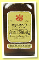 Buchanan’s ‘De Luxe’ (70°proof, OB, spring cap, blend, +/-1955)