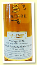 Bunnahabhain 22 yo 1978/2000 (43%, Signatory Vintage, cask #1889, 362 bottles) Bunnahabhain 22 yo 1978/2000 (43%, Signatory Vintage, cask #1889, 362 bottles)