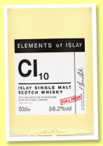 Ci10 (58.2%, Elixir Distillers, Elements of Islay, 2018) Ci10 (58.2%, Elixir Distillers, Elements of Islay, 2018)