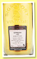 Clynelish 21 yo 1995/2017 (55.5%, Signatory Vintage, Cask Strength Collection, hogshead, cask #8672, 566 bottles) Clynelish 21 yo 1995/2017 (55.5%, Signatory Vintage, Cask Strength Collection, hogshead, cask #8672, 566 bottles)
