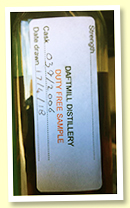 Daftmill 2006/2018 (cask sample, sherry butt, cask #39)
Daftmill 2006/2018 (cask sample, sherry butt, cask #39)