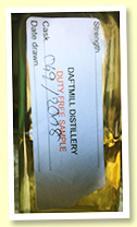 Daftmill 2008/2018 (cask sample, bourbon barrel, cask #49)
Daftmill 2008/2018 (cask sample, bourbon barrel, cask #49)