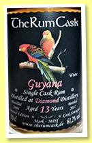Diamond 13 yo 2004/2017 (61.2%, The Rum Cask, Guyana) Diamond 13 yo 2004/2017 (61.2%, The Rum Cask, Guyana)