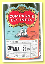 Enmore 29 yo 1988/2018 (48%, Compagnie des Indes, Guyana, cask #GEN2, 237 bottles)