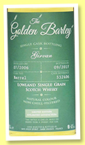 Girvan 2006/2017 (45%, Whisky and Rhum, Golden Barley, barrel, cask # 532406, 350 bottles) Girvan 2006/2017 (45%, Whisky and Rhum, Golden Barley, barrel, cask # 532406, 350 bottles)