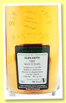 Glen Keith 23 yo 1992/2016 (49.3%, Signatory Vintage, Cask Strength, bourbon, cask #120578, 144 bottles) Glen Keith 23 yo 1992/2016 (49.3%, Signatory Vintage, Cask Strength, bourbon, cask #120578, 144 bottles)