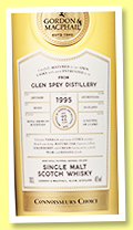 Glen Spey 22 yo 1995/2018 (46%, Gordon & MacPhail, Connoisseurs Choice, refill American hogshead, 650 bottles) Glen Spey 22 yo 1995/2018 (46%, Gordon & MacPhail, Connoisseurs Choice, refill American hogshead, 650 bottles)