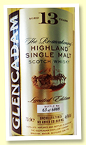 Glencadam 13 yo ‘The Re-awakening’ (46%, OB, 6000 bottles, 2017)