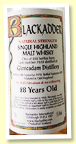 Glencadam 28 yo 1972/2001 (55.4%, Blackadder, cask #7633, 222 bottles)