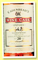 Glendullan-Glenlivet 20 yo 1996/2017 (52.4%, Cadenhead, Wine Cask, 252 bottles)
