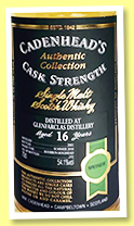Glenfarclas 16 yo 2001/2018 (54.1%, Cadenhead, hogshead, 252 bottles)