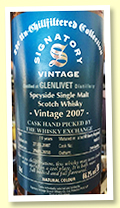 Glenlivet 11 yo 2007/2018 (66.2%, Signatory Un-Chillfiltered Collection for The Whisky Exchange, first fill sherry hogshead, cask #900135, 299 bottles) Glenlivet 11 yo 2007/2018 (66.2%, Signatory Un-Chillfiltered Collection for The Whisky Exchange, first fill sherry hogshead, cask #900135, 299 bottles)