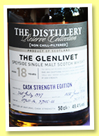 Glenlivet 18 yo 1997/2016 (49.4%, OB, Distillery Reserve, casks #107411-14, 92965-66, 516 bottles) Glenlivet 18 yo 1997/2016 (49.4%, OB, Distillery Reserve, casks #107411-14, 92965-66, 516 bottles)