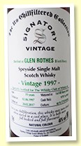 Glenrothes 19 yo 1997/2017 (46%, Signatory Vintage, Un-Chillfiltered Collection for the whisky club of Whisky.de, sherry butts, casks 9797 - 9801, 3750 bottles) Glenrothes 19 yo 1997/2017 (46%, Signatory Vintage, Un-Chillfiltered Collection for the whisky club of Whisky.de, sherry butts, casks 9797 - 9801, 3750 bottles)
