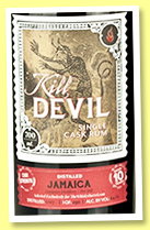 Hampden 10 yo 2007/2018 (64.1%, Hunter Laing for The Whisky Barrel, Kill Devil, Jamaica, 290 bottles) 