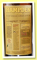 Hampden Estate 7 yo (46%, OB, Jamaica, 2018)