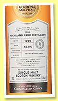 Highland Park 18 yo 1999/2018 (56%, Gordon & MacPhail, Connoisseurs Choice, Cask Strength, first fill bourbon, cask #4262, 202 bottles) Highland Park 18 yo 1999/2018 (56%, Gordon & MacPhail, Connoisseurs Choice, Cask Strength, first fill bourbon, cask #4262, 202 bottles)