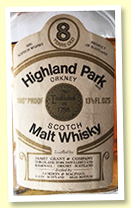 Highland Park 8 yo half bottle (100 proof, G&M, mid-1970s) Highland Park 8 yo half bottle (100 proof, G&M, mid-1970s)