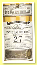 Invergordon 27 yo 1990/2018 (47.7%, Douglas Laing, Old Particular, refill barrel, cask #12356, 77 bottles) Invergordon 27 yo 1990/2018 (47.7%, Douglas Laing, Old Particular, refill barrel, cask #12356, 77 bottles)