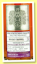 Irish 14 yo 2003/2018 (50.5%, Exclusive Malts for The Whisky Barrel, Irish single malt, refill sherry hogshead, cask #200503, 264 bottles)