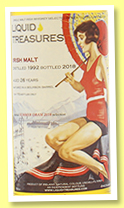Irish Malt 26 yo 1992/2018 ‘Summer Dram’ (48.3%, Liquid Treasures, bourbon barrel, 172 bottles)