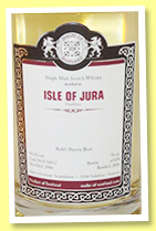 Isle of Jura 2006/2016 (59.1%, Malts of Scotland, refill sherry butt, cask #16012, 678 bottles) Isle of Jura 2006/2016 (59.1%, Malts of Scotland, refill sherry butt, cask #16012, 678 bottles)