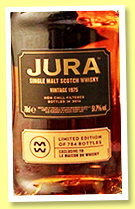 Jura 1975/2016 (51.7%, OB, for La Maison du Whisky 60th Anniversary, 784 bottles) Jura 1975/2016 (51.7%, OB, for La Maison du Whisky 60th Anniversary, 784 bottles)