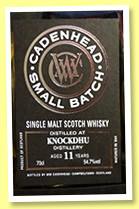 Knockdhu 11 yo 2006/2018 (54.7%, Cadenhead, Small Batch, hogshead, 792 bottles) Knockdhu 11 yo 2006/2018 (54.7%, Cadenhead, Small Batch, hogshead, 792 bottles)