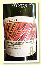 Laphroaig 8 yo (62.2%, SMWS 29.244 ‘Weaving wondrous dreams’, Feis Ile 2018, 222 bottles)
