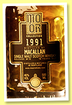 Macallan 19 yo 1991/2010 (46%, Mo Or Collection, bourbon hogshead, cask # 21436, 429 bottles)