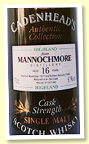 Mannochmore 16 yo 1977/1994 (61.4%, Cadenhead Authentic Collection)