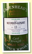 Miltonduff 13yo 1978/1992 (59.4%, Cadenhead Authentic Collection)