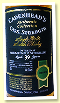 Miltonduff-Glenlivet 39 yo 1978/2018 (44.6%, Cadenhead Authentic Collection, Hogshead, 204 bottles)