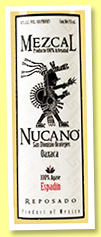 Nucano ‘Reposado Espadin’ (40%, OB, mezcal, +/-2018) Nucano ‘Reposado Espadin’ (40%, OB, mezcal, +/-2018)