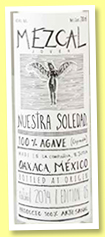 Nuestra Soledad ‘Ejutla 2014’ (41%, OB, mezcal, edition 05, +/-2017) Nuestra Soledad ‘Ejutla 2014’ (41%, OB, mezcal, edition 05, +/-2017)