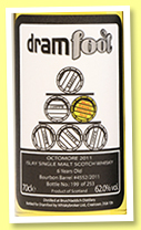 Octomore 6 yo 2011/2018 (62%, Dram Fool, Islay Festival 2018 Release, bourbon barrel, cask # 4552, 253 bottles)