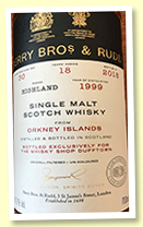 Orkney Islands 18 yo 1999/2018 (52.7%, Berry Brothers for The Whisky Shop Dufftown, cask #30) Orkney Islands 18 yo 1999/2018 (52.7%, Berry Brothers for The Whisky Shop Dufftown, cask #30)