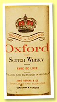 Oxford ‘Rare Deluxe’ (43%, OB, blend, 1960s)