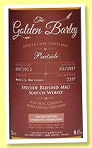 Peatside 2011/2017 (45%, Golden Barley, blended malt, cask #5557, 2018) 
