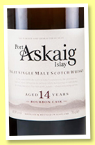 Port Askaig 14 yo 2004/2018 (45.8%, Elixir Distillers, bourbon) Port Askaig 14 yo 2004/2018 (45.8%, Elixir Distillers, bourbon)