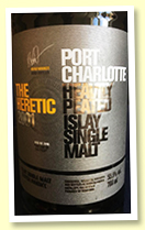 Port Charlotte 2001/2018 (55.9%, OB ‘The Heretic’ for Feis Ile 2018, 1300 bottles)
