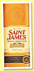 Saint James ‘Heritage’ (40%, OB, Martinique, Agricole, +/-2017) Saint James ‘Heritage’ (40%, OB, Martinique, Agricole, +/-2017)