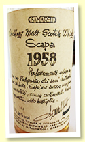 Scapa 1958/1985 (46%, Samaroli, 180 bottles)
