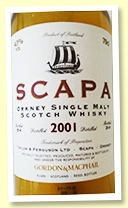 Scapa 2001/2014 (43%, Gordon & MacPhail, Ship Label)